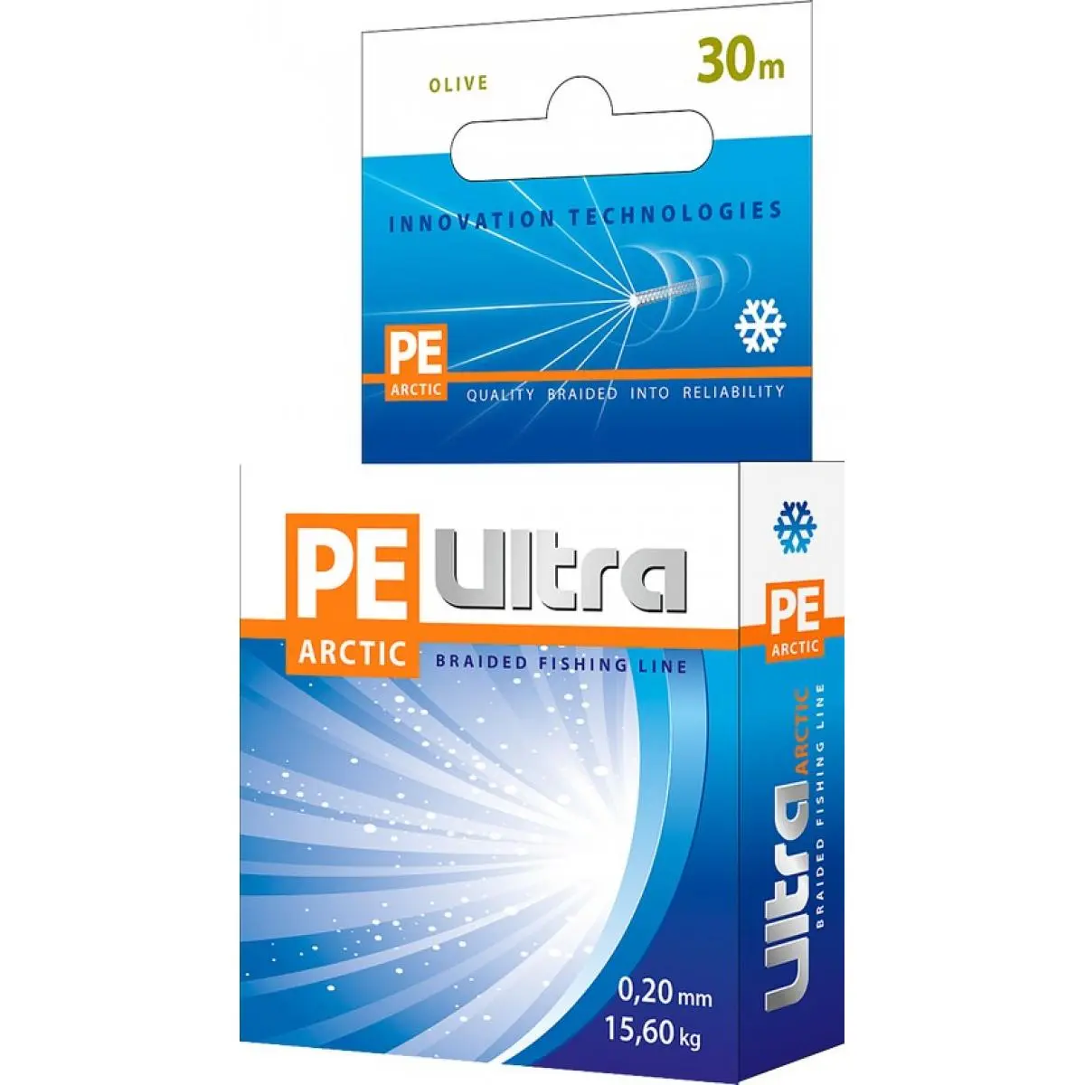 Леска плетеная AQUA PE ULTRA Arctic 30m 0.18mm, olive
