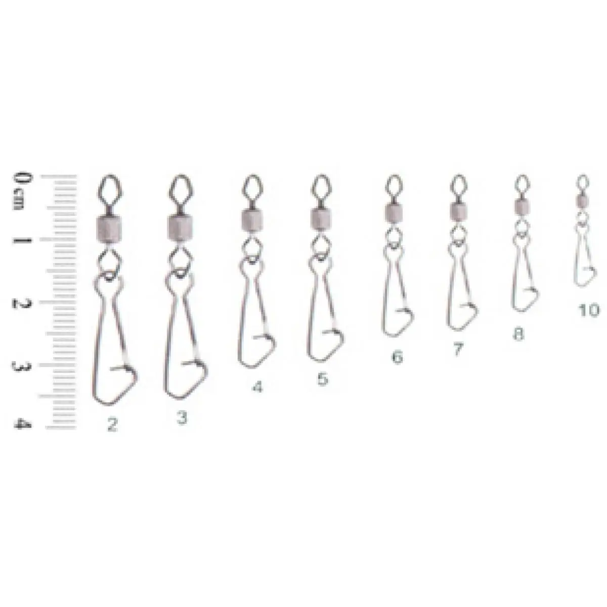 Вертлюг Rubicon Diamond Impressed Rolling Swivel w/Hooked Snap 71068-06 №6, тест 15кг.