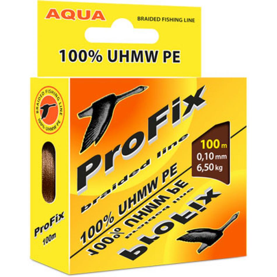 Леска плетеная AQUA PROFIX 100m brown, d=0,08mm