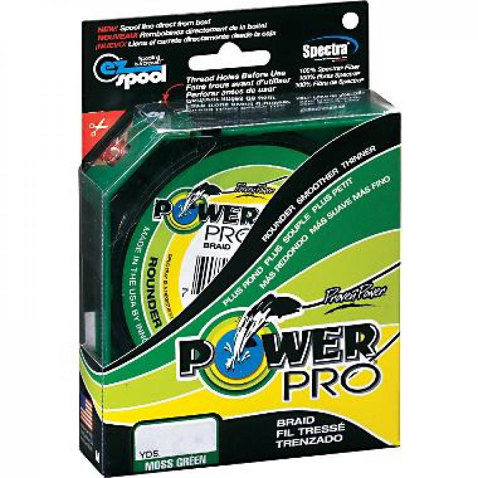 Леска плетеная Power Pro 135m Moss Green d=0,13mm (8,0kg)