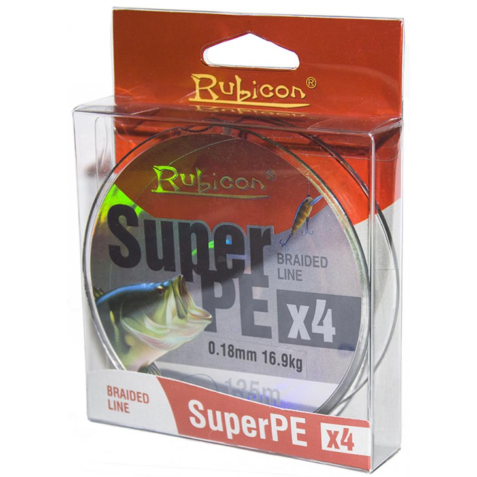 Леска плетеная RUBICON Super PE 4x 135m olive, d=0,12mm