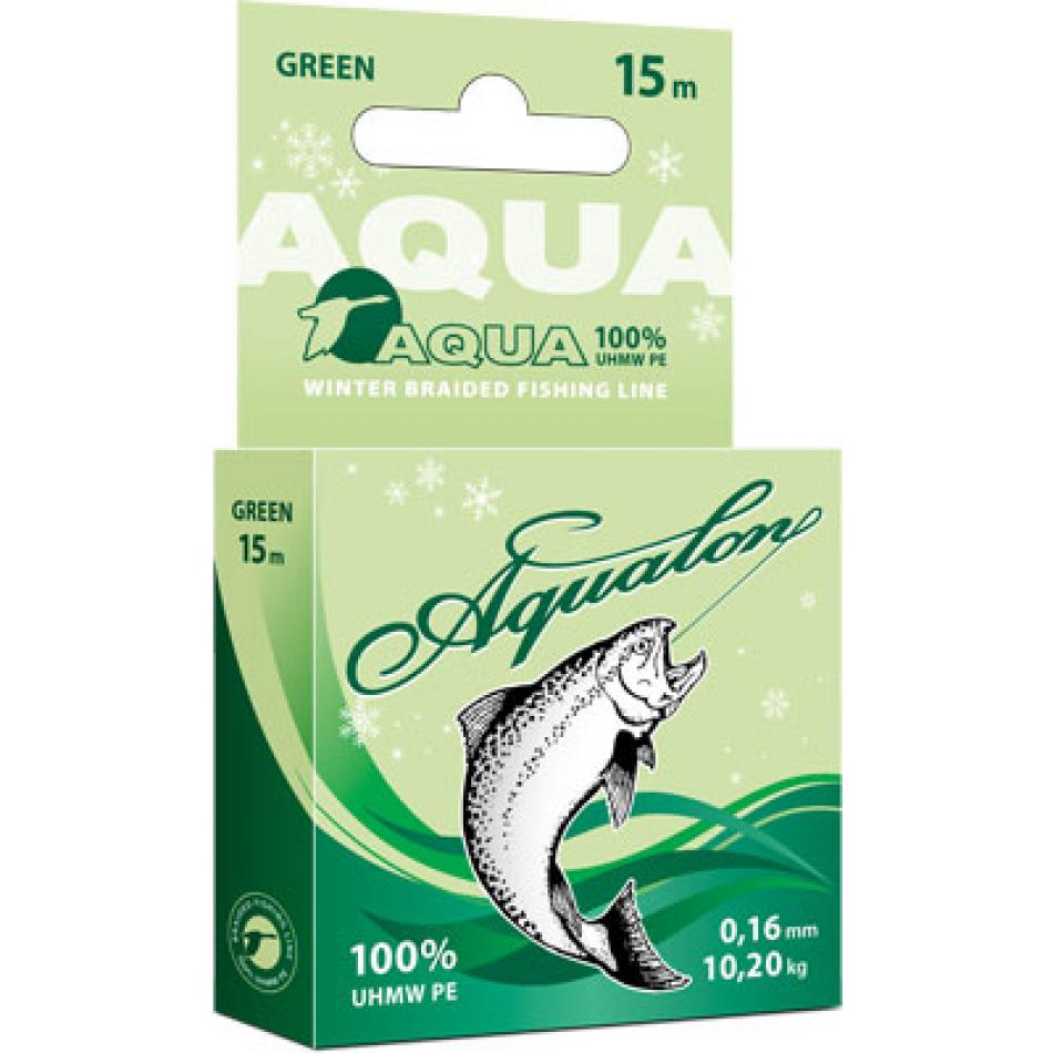 Леска плетеная AQUA Aqualon Dark-Green 15m d=0,06mm