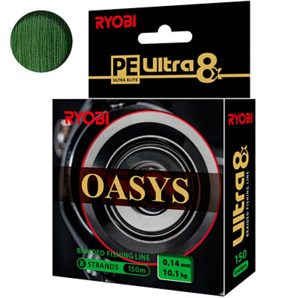 Плетеный шнур RYOBI OASYS Dark Green 0,14mm 150m