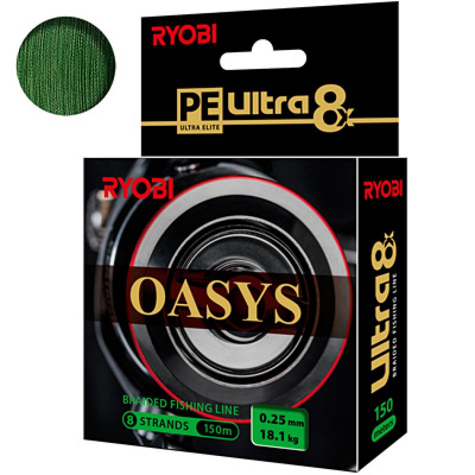 Плетеный шнур RYOBI OASYS Dark Green 0,30mm 150m