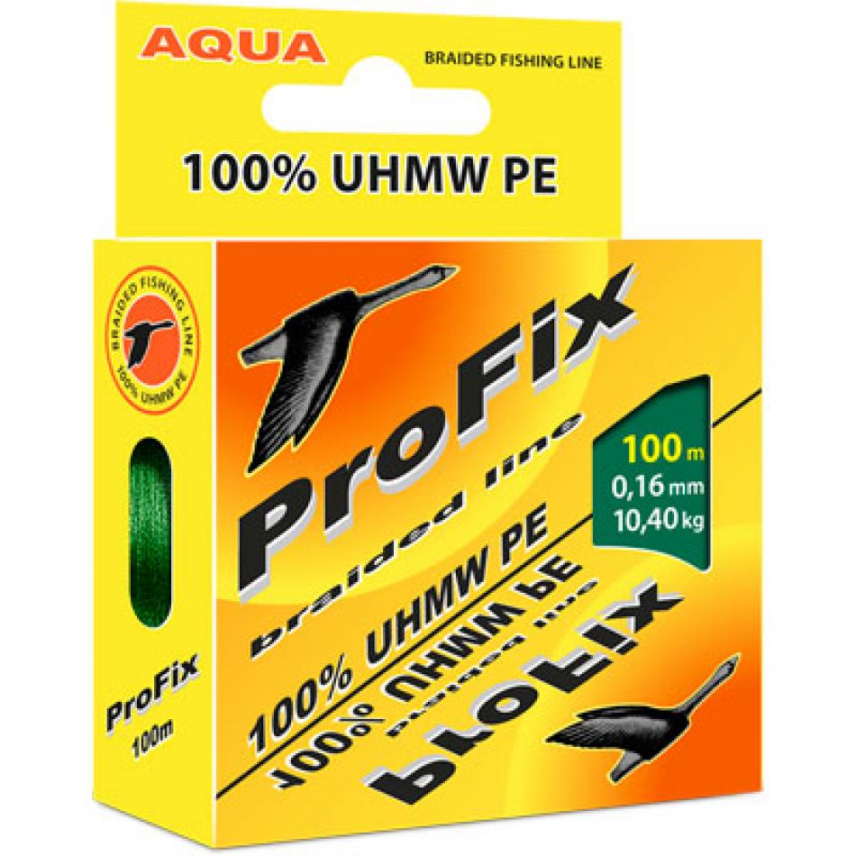 Леска плетеная AQUA PROFIX 100m dark green, d=0,12mm