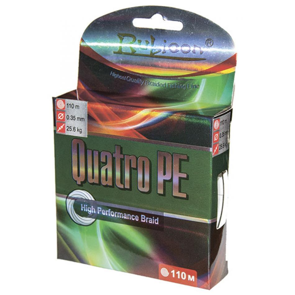 Леска плетеная Quatro PE 110m d=0,12mm (multicolor)