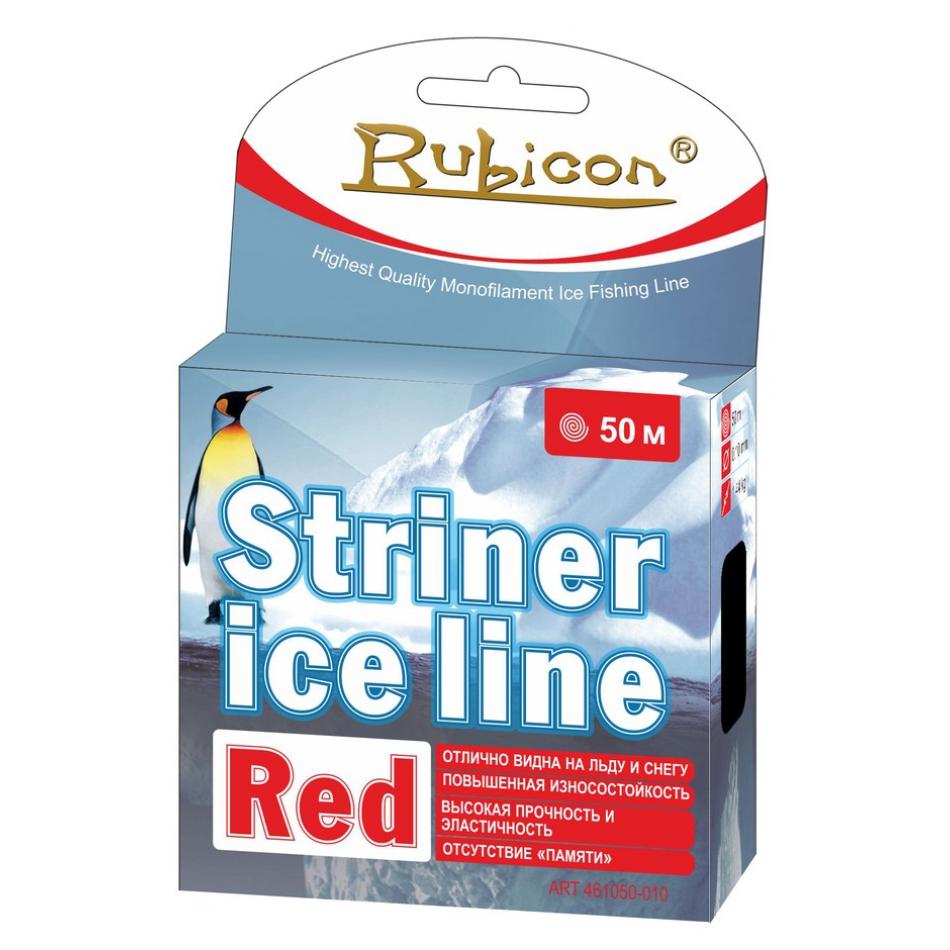 Леска зимняя RUBICON Striner Ice Line (red) 50m d=0,12mm