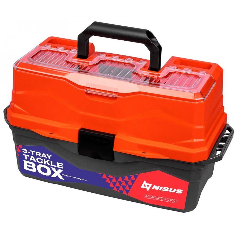 Ящик для снастей Tackle Box трехполочный NISUS оранжевый (N-TB-3-O)